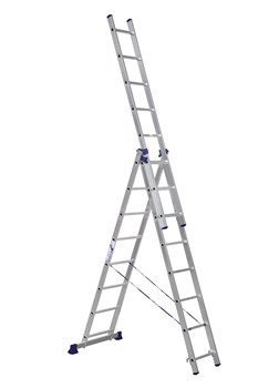 Лестница 3-секционная алюминиевая TOR SC3008 3*8 универсальная 1018186 - фото 16366