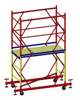 Вышка-тура стальная ВСП-250/1,2 (рабочая высота 3,4 м, площадка 1,2x2,0 м) 1044824 - фото 20934