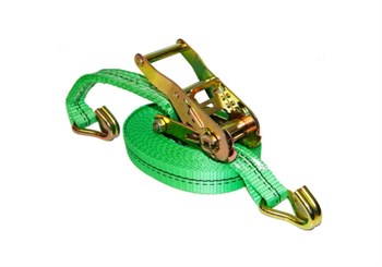 Ремень стяжной TOR 2,5/5,0 т 10,0 м 50 мм зеленый (Long Ergo, пластиковая ручка) 1042387 - фото 22231