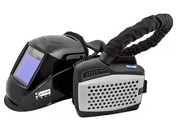 Маска сварщика КЕДР (СОБРАННАЯ) "К-704Т PRO" с ТУРБОБЛОКОМ черная 5722