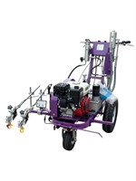 Разметочная машина AktiSpray AvS-14012DR, гидропоршневая, комплект на 2 пистолета (14 л/мин, 250 бар, бензин) 26379