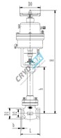 Клапан отсечной пневматический (НО) T307DA 26541