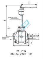 Клапан шаровый криогенный T325DQ 26543