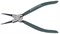 AG010002 Щипцы прямые для стопорных колец с ПВХ рукоятками, сжим, 180 мм, 19-60 мм AG010002 - фото 29518